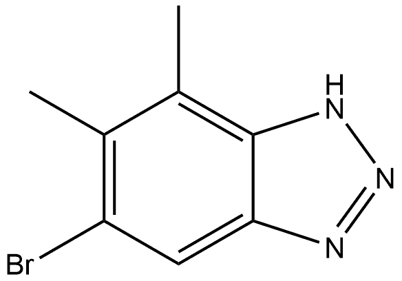 5-Bromo-6,7-dimethyl-1H-benzo[d][1,2,3]triazole Structure