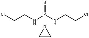 Phosphonothioic diamide, P-1-aziridinyl-N,N'-bis(2-chloroethyl)- (9CI) 구조식 이미지