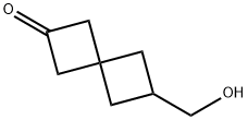 Spiro[3.3]heptan-2-one, 6-(hydroxymethyl)- Structure