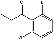 1-Propanone, 1-(2-bromo-6-chlorophenyl)- Structure