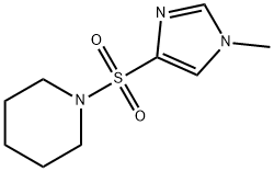 1-[(1-methyl-1H-imidazol-4-yl)sulfonyl]piperidine Structure