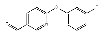 3-Pyridinecarboxaldehyde, 6-(3-fluorophenoxy)- Structure