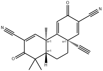 2,6-Phenanthrenedicarbonitrile, 10a-ethynyl-3,4b,7,8,8a,9,10,10a-octahydro-4b,8,8-trimethyl-3,7-dioxo-, (4bR,8aS,10aR)-rel- Structure