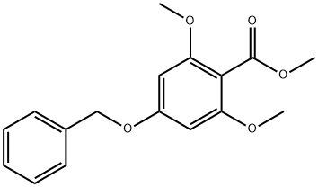 Benzoic acid, 2,6-dimethoxy-4-(phenylmethoxy)-, methyl ester 구조식 이미지