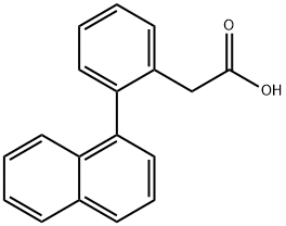 2-(2-(Naphthalen-1-yl)phenyl)acetic acid Structure