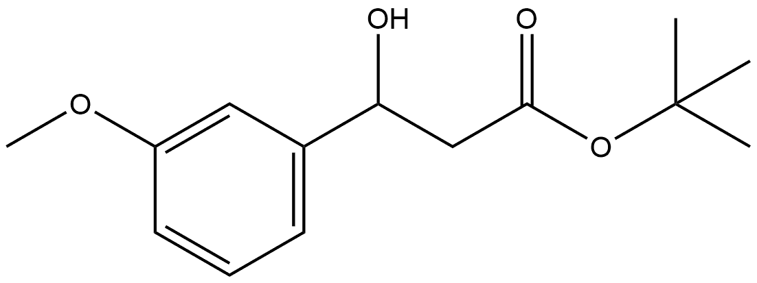 1,1-Dimethylethyl β-hydroxy-3-methoxybenzenepropanoate Structure