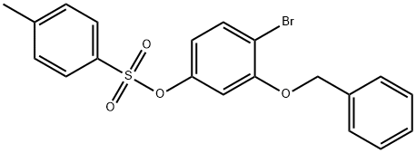 Phenol, 4-bromo-3-(phenylmethoxy)-, 1-(4-methylbenzenesulfonate) 구조식 이미지