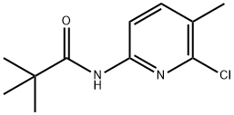 Propanamide, N-(6-chloro-5-methyl-2-pyridinyl)-2,2-dimethyl- 구조식 이미지