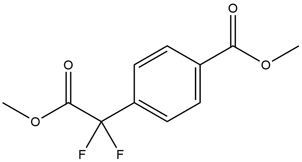 Benzeneacetic acid, α,α-difluoro-4-(methoxycarbonyl)-, methyl ester Structure