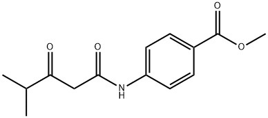Benzoic acid, 4-[(4-methyl-1,3-dioxopentyl)amino]-, methyl ester Structure