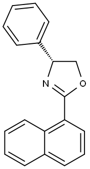 (R)-2-(Naphthalen-1-yl)-4-phenyl-4,5-dihydrooxazole Structure