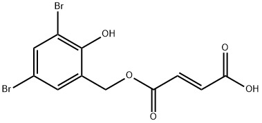 모노(3,5-디브로모살리실)푸마르산염 구조식 이미지