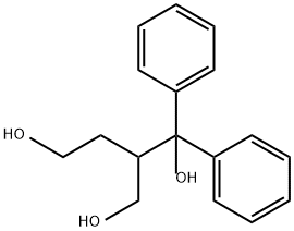 1,4-Butanediol, 2-(hydroxymethyl)-1,1-diphenyl- Structure