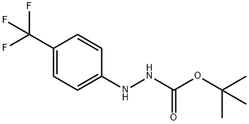 Hydrazinecarboxylic acid, 2-[4-(trifluoromethyl)phenyl]-, 1,1-dimethylethyl ester 구조식 이미지