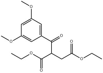 Butanedioic acid, 2-(3,5-dimethoxybenzoyl)-, 1,4-diethyl ester Structure