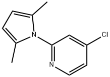 Pyridine, 4-chloro-2-(2,5-dimethyl-1H-pyrrol-1-yl)- Structure