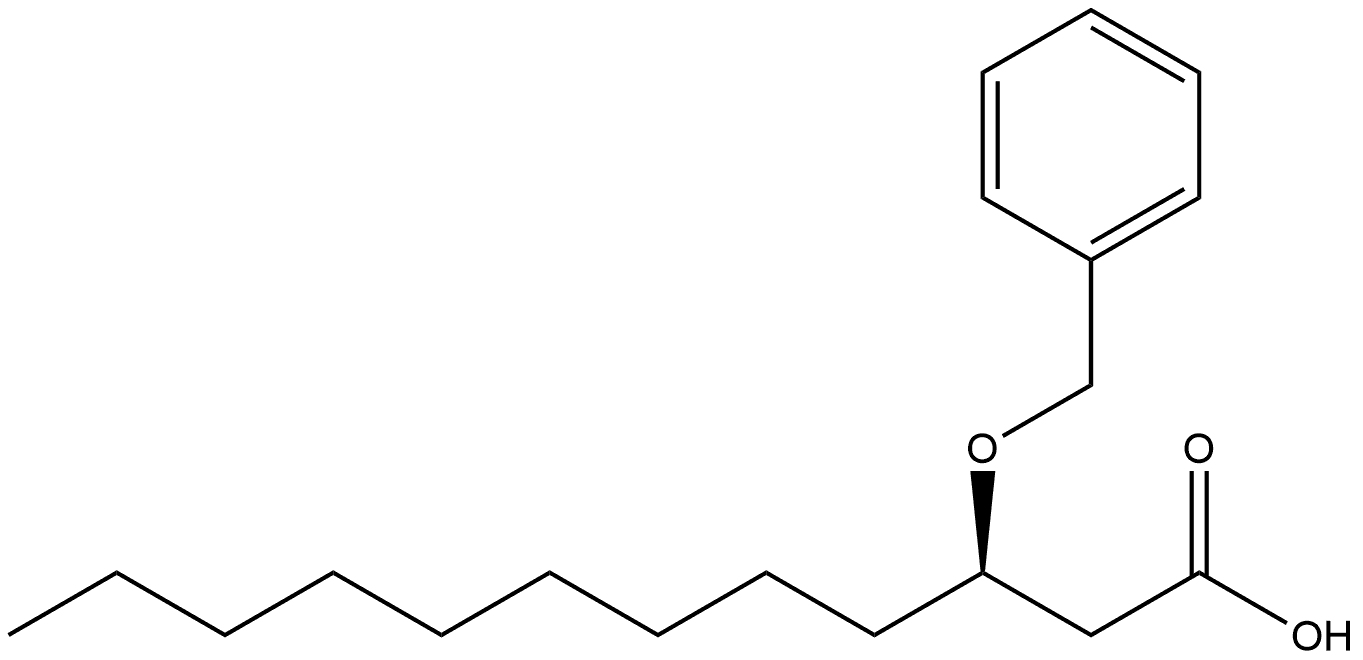 (3R)-3-(Phenylmethoxy)dodecanoic acid Structure