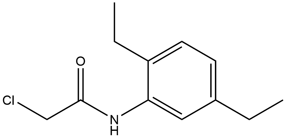 2-Chloro-N-(2,5-diethylphenyl)acetamide Structure