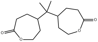 2-Oxepanone, 5,5'-(1-methylethylidene)bis- 구조식 이미지