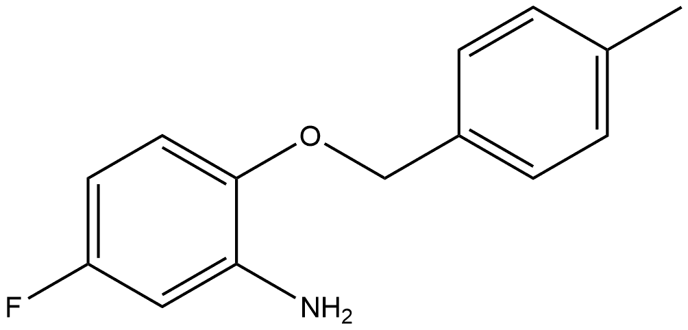 5-Fluoro-2-[(4-methylphenyl)methoxy]benzenamine Structure