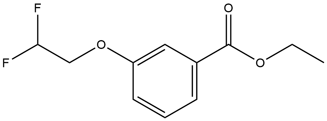 Ethyl 3-(2,2-difluoroethoxy)benzoate Structure