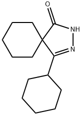 4-Cyclohexyl-2,3-diazaspiro[4.5]dec-3-en-1-one Structure