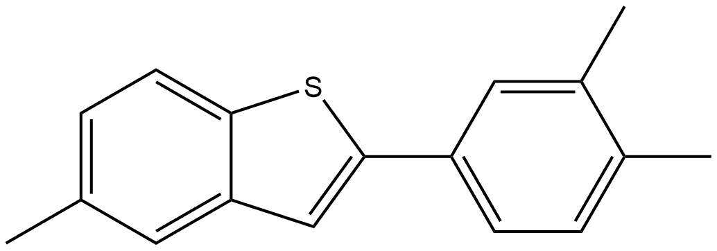 2-(3,4-Dimethylphenyl)-5-methylbenzo[b]thiophene Structure