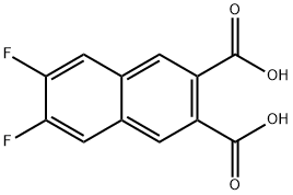 2,3-Naphthalenedicarboxylic acid, 6,7-difluoro- Structure