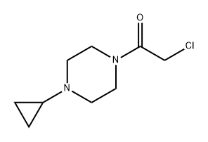 Ethanone, 2-chloro-1-(4-cyclopropyl-1-piperazinyl)- Structure