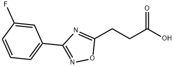 3-[3-(3-fluorophenyl)-1,2,4-oxadiazol-5-yl]propanoic acid Structure