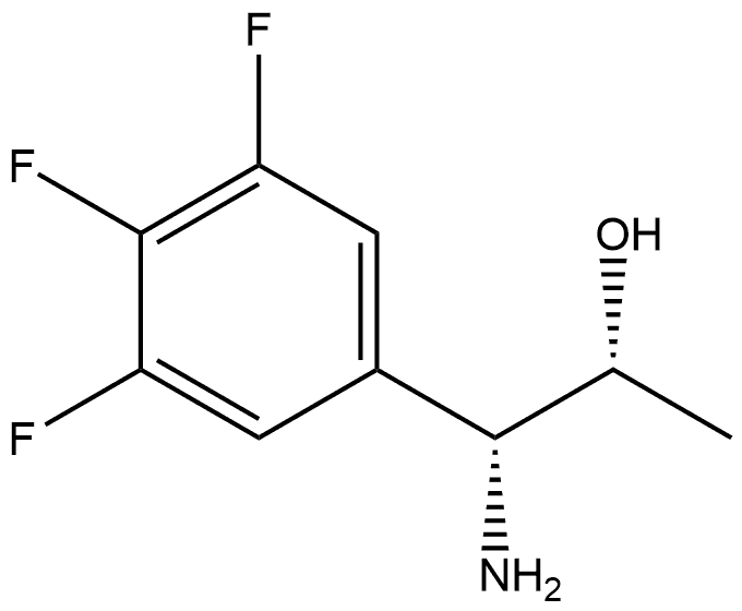 (1R,2R)-1-AMINO-1-(3,4,5-TRIFLUOROPHENYL)PROPAN-2-OL Structure