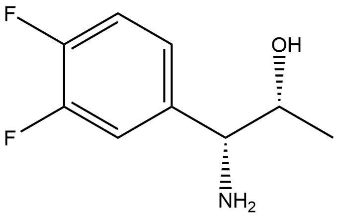 (1R,2R)-1-AMINO-1-(3,4-DIFLUOROPHENYL)PROPAN-2-OL Structure