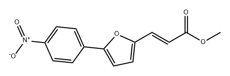 2-Propenoic acid, 3-[5-(4-nitrophenyl)-2-furanyl]-, methyl ester, (2E)- 구조식 이미지