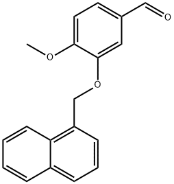 Benzaldehyde, 4-methoxy-3-(1-naphthalenylmethoxy)- Structure