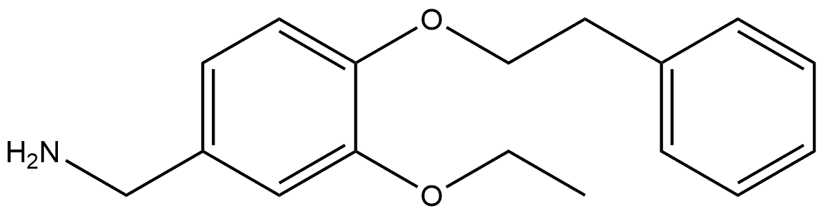 3-Ethoxy-4-(2-phenylethoxy)benzenemethanamine Structure