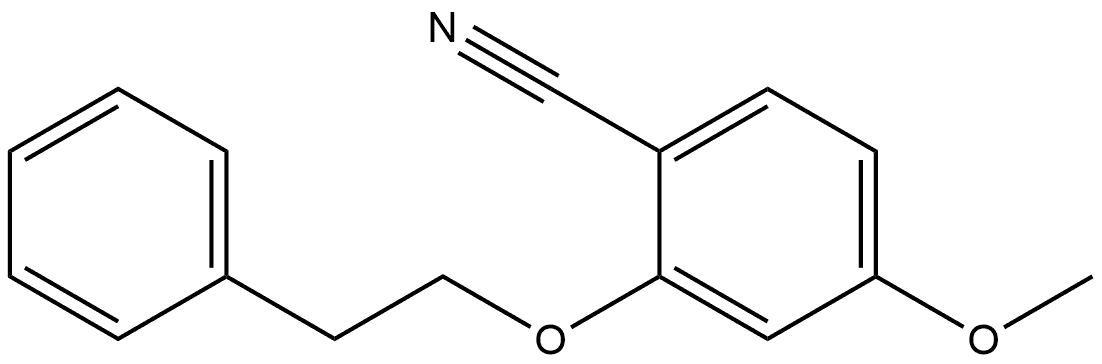 4-Methoxy-2-(2-phenylethoxy)benzonitrile Structure