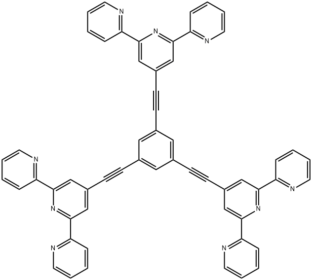 1,3,5-tris[(2,2':6',2''-terpyridin)-4'-ylethynyl]benzene Structure