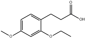 Benzenepropanoic acid, 2-ethoxy-4-methoxy- Structure