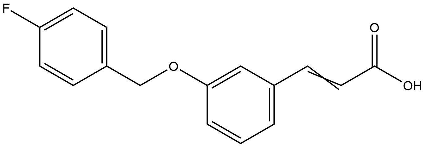 2-Propenoic acid, 3-[3-[(4-fluorophenyl)methoxy]phenyl]- Structure