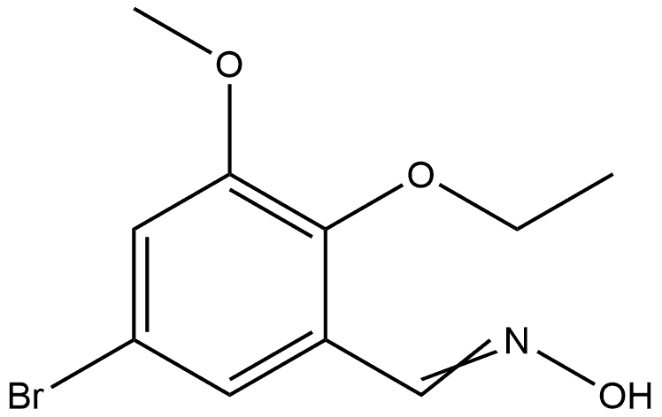 5-Bromo-2-ethoxy-3-methoxybenzaldehyde oxime Structure