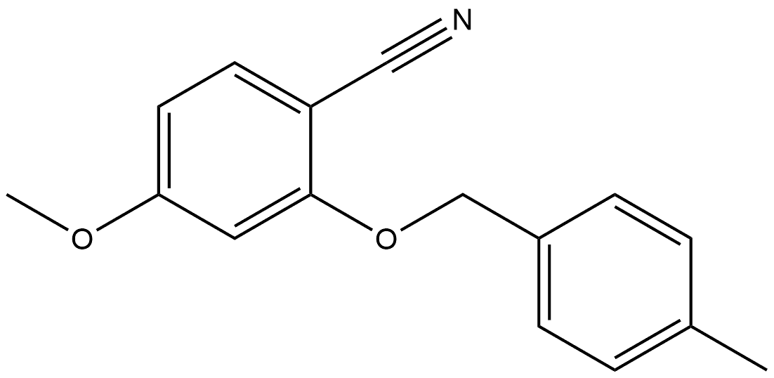 4-Methoxy-2-[(4-methylphenyl)methoxy]benzonitrile Structure