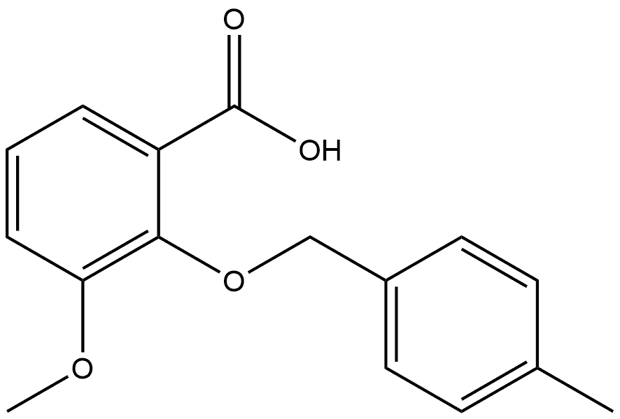 3-Methoxy-2-[(4-methylphenyl)methoxy]benzoic acid 구조식 이미지