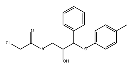 Acetamide, 2-chloro-N-[2-hydroxy-3-(4-methylphenoxy)-3-phenylpropyl]- Structure