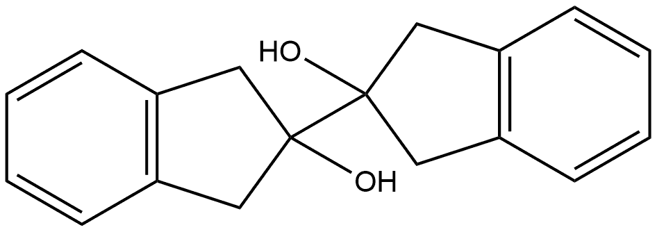 1,1′,3,3′-Tetrahydro[2,2′-bi-2H-indene]-2,2′-diol 구조식 이미지