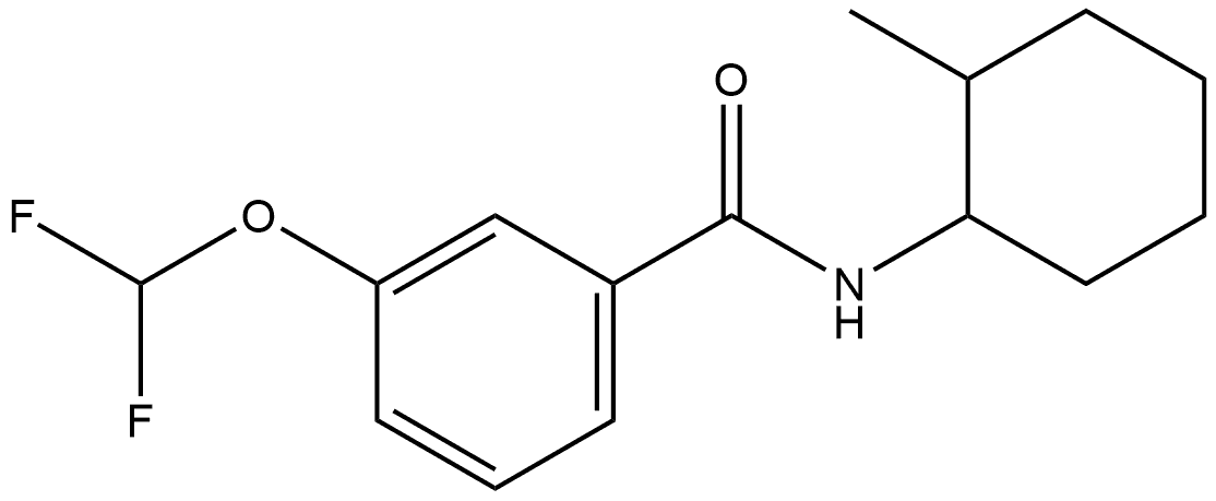 3-(Difluoromethoxy)-N-(2-methylcyclohexyl)benzamide Structure