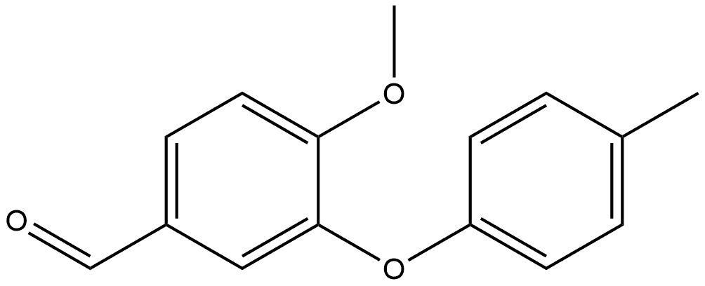 4-Methoxy-3-(4-methylphenoxy)benzaldehyde 구조식 이미지