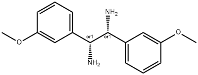 1,2-Ethanediamine, 1,2-bis(3-methoxyphenyl)-, (1R,2R)-rel- Structure