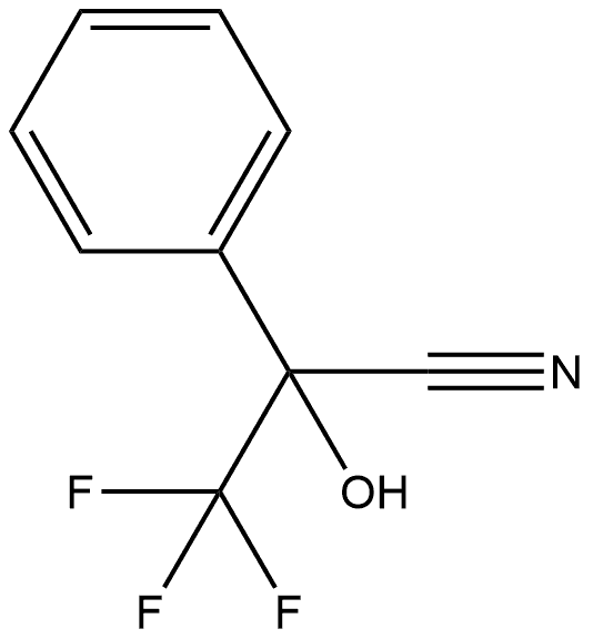 Benzeneacetonitrile, α-hydroxy-α-(trifluoromethyl)- Structure