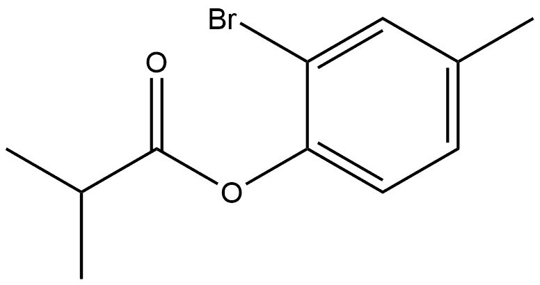 2-Bromo-4-methylphenyl 2-methylpropanoate Structure