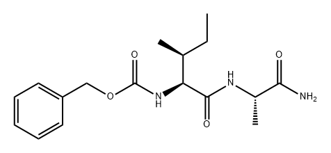 L-Alaninamide, N-[(phenylmethoxy)carbonyl]-L-isoleucyl- (9CI) Structure